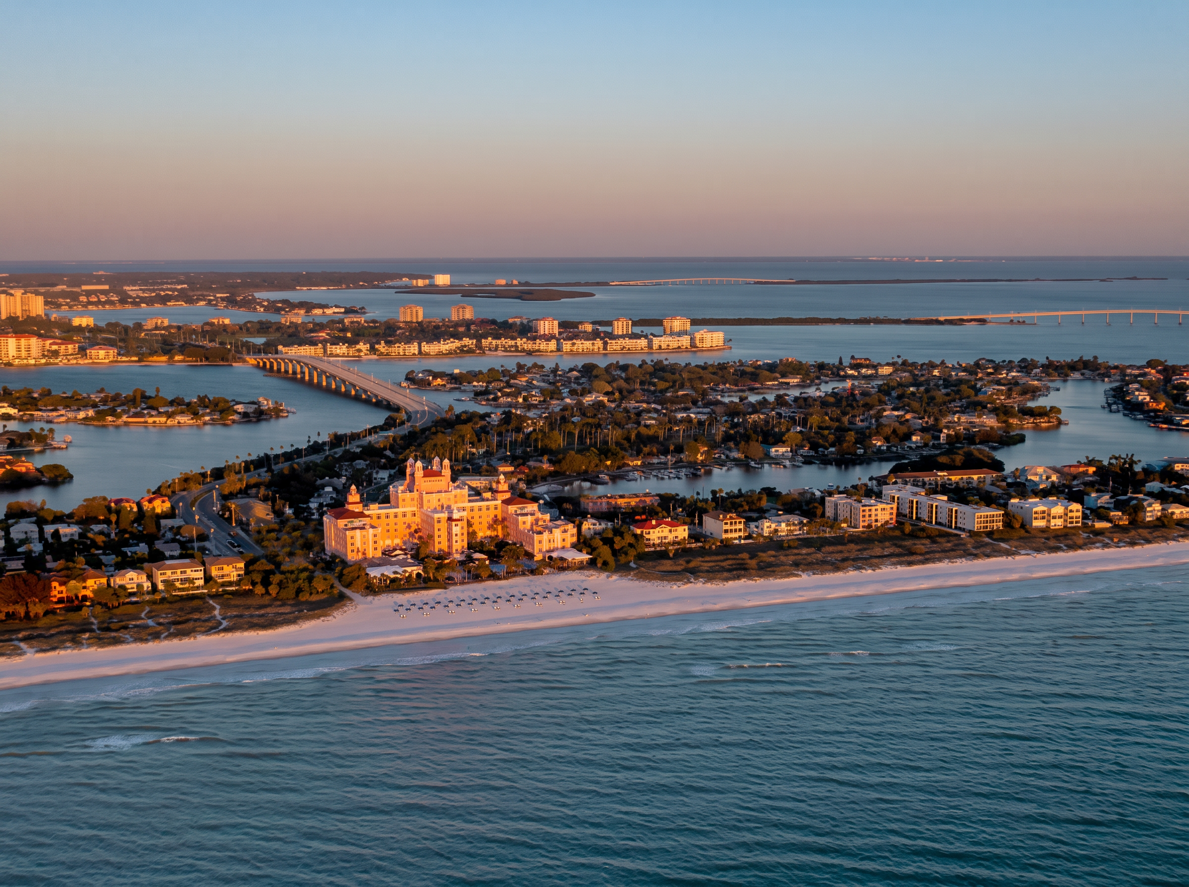 Aerial view of The Don Cesar on St. Pete Beach